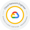 Google Cloud Certified – Professional Cloud Network Engineer badge